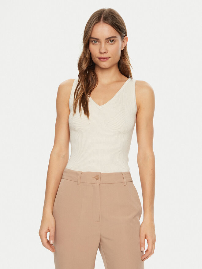 Guess Guess Τοπ W5RR18 Z34O0 Λευκό Regular Fit