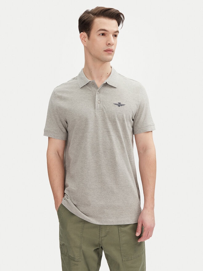 Aeronautica Militare Aeronautica Militare Polo marškinėliai 251PO1843P191 Pilka Regular Fit
