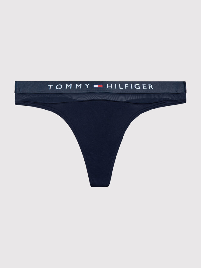 Tommy Hilfiger Tommy Hilfiger Stringtanga Thong UW0UW00064 Dunkelblau