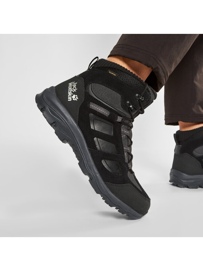 Jack Wolfskin Trekkingschuhe Jack Wolfskin Vojo 3 Wt Texapore Mid W 4042391 Schwarz