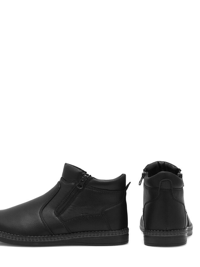Lanetti Schnürschuhe Lanetti MBS-CARDIFF-10 Schwarz