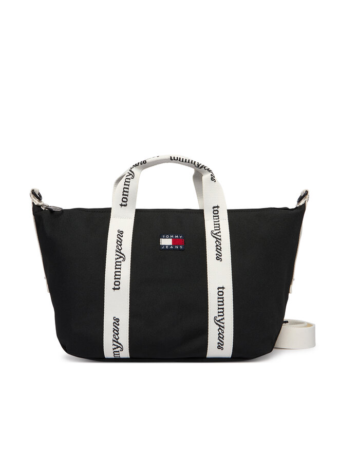 Tommy Jeans Handtasche Tommy Jeans Ess Daily Mini Tote AW0AW18460 Schwarz