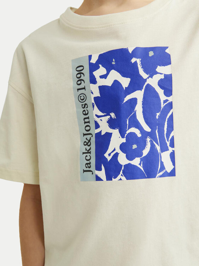 Jack&Jones Junior Jack&Jones Junior Marškinėliai Jormarbella 12257641 Écru Loose Fit