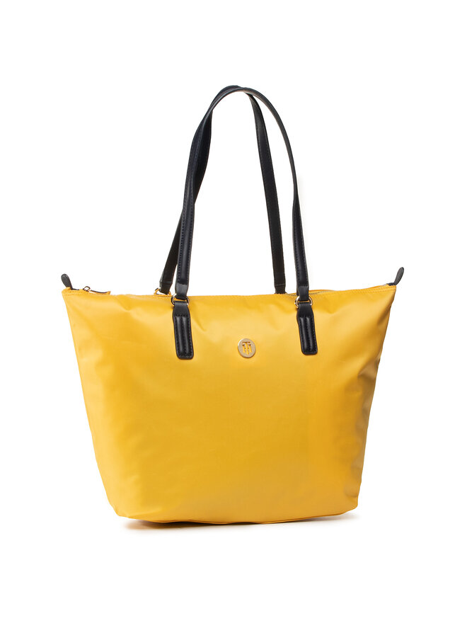 Tommy Hilfiger Handtasche Tommy Hilfiger Poppy Tote AW0AW07956 Gelb