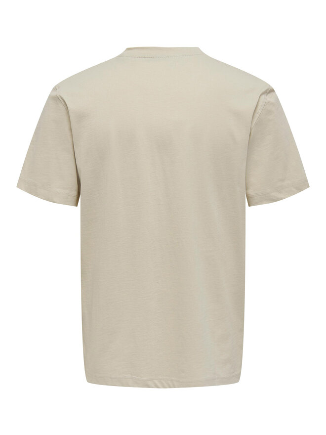 Only & Sons Only & Sons Camiseta 22025208 Beis Regular Fit