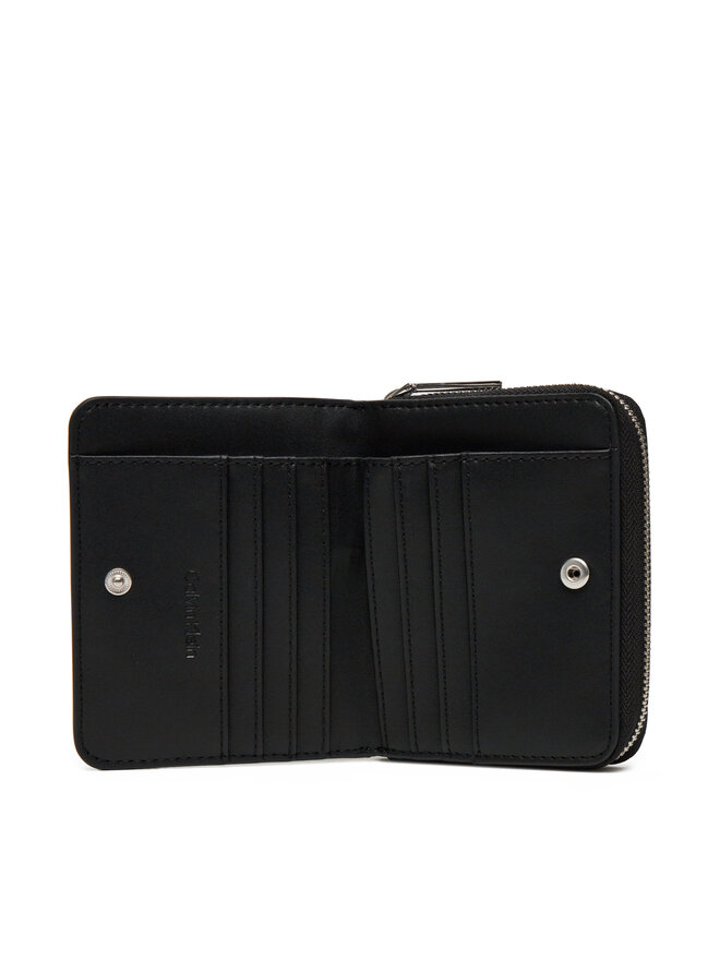 Calvin Klein Dámská peněženka Calvin Klein Ck Must Md Zip Around W/Flap LV04F1029G Černá