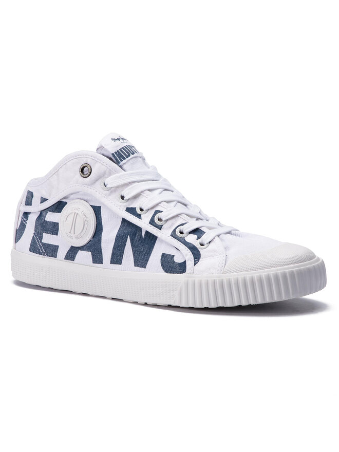 Pepe Jeans Sportbačiai Pepe Jeans Industry Logo PMS30538 Balta