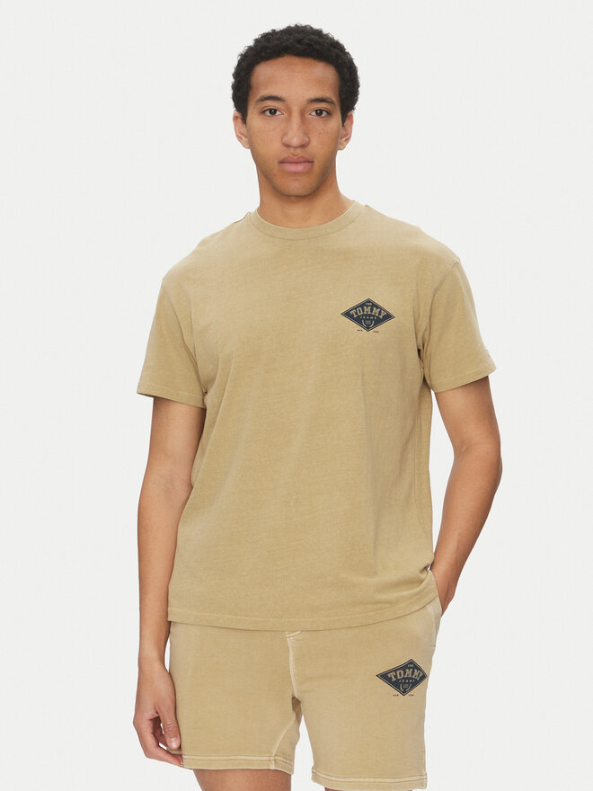 Tommy Jeans Tommy Jeans T-Shirt Varsity DM0DM20806 Beige Relaxed Fit