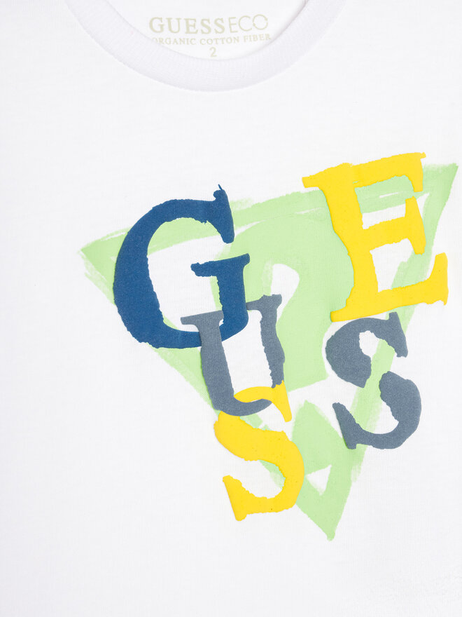 Guess Guess Marškinėliai N5GI10 K8HM4 Balta Regular Fit