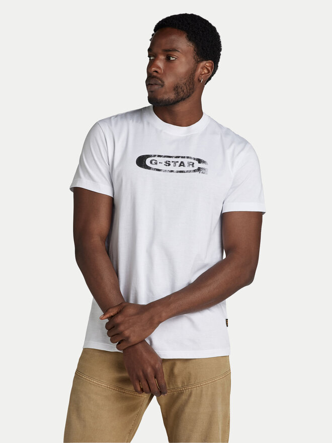 G-Star Raw G-Star Raw Camiseta Distressed D24365-336 Blanco Regular Fit