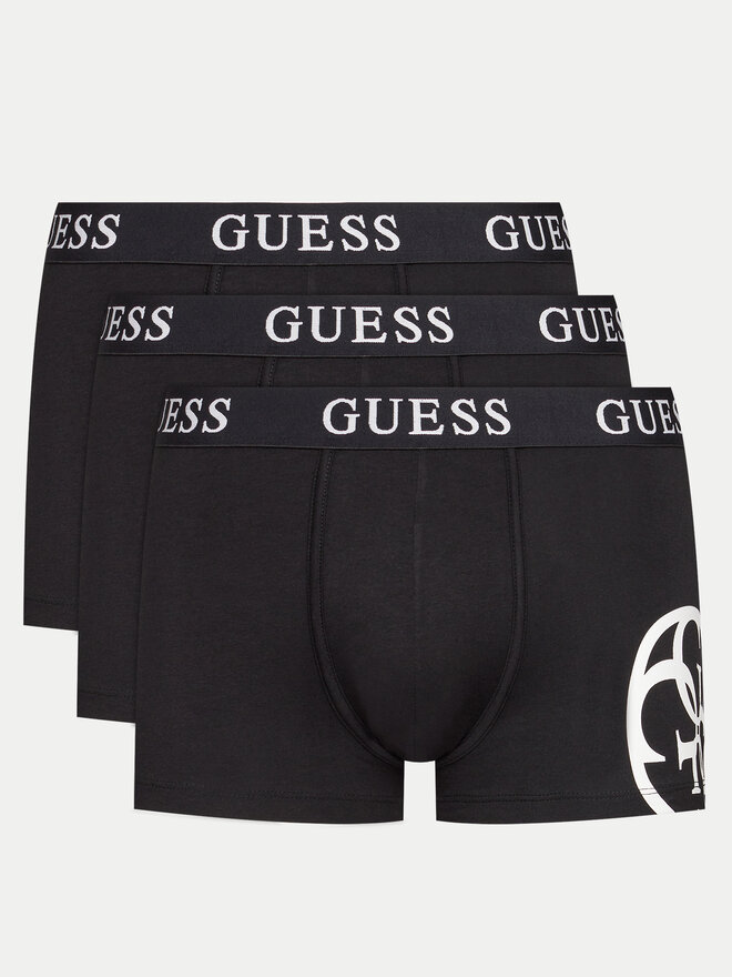 Guess Guess Σετ μποξεράκια 3 τμχ Placed Logo U4RG04 K6YW0 Μαύρο