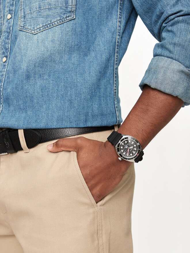 Fossil Laikrodis Fossil Breaker FS6062 Juoda