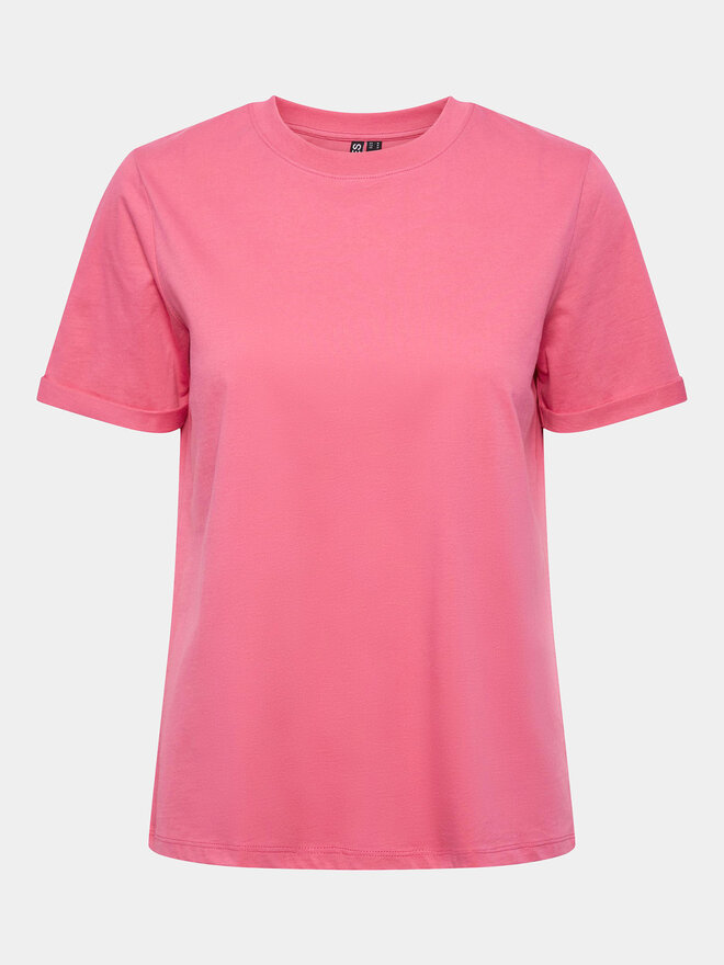 Pieces Pieces Marškinėliai Ria 17086970 Rožinė Regular Fit