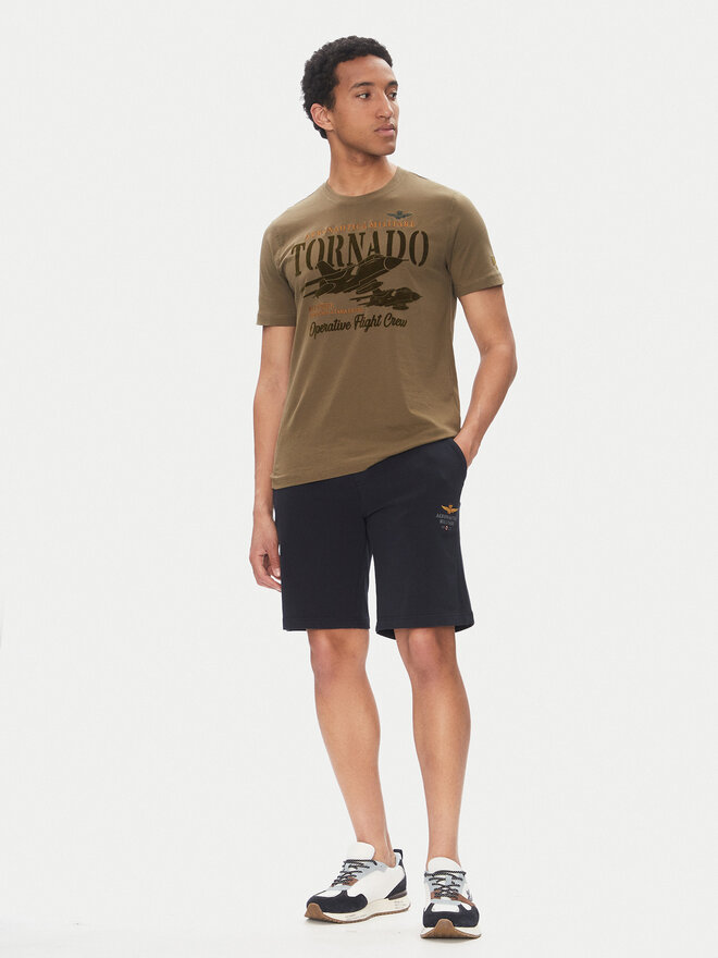 Aeronautica Militare Aeronautica Militare T-Shirt 251TS2405J641 Χακί Regular Fit