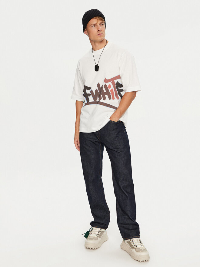 Off-White Off-White Camiseta OMAA119G21JER0050129 Blanco Regular Fit