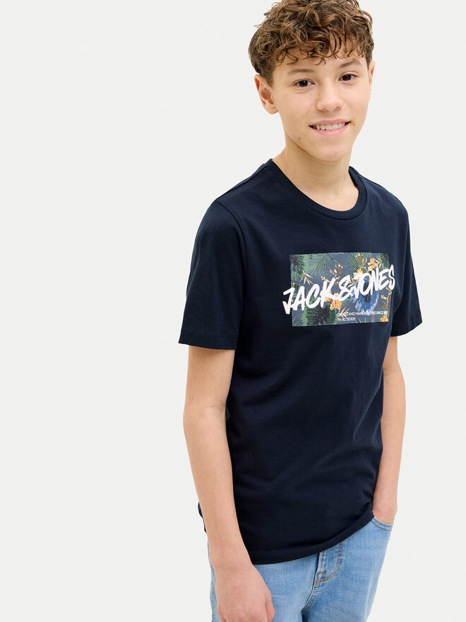 Jack&Jones Junior Jack&Jones Junior Póló Hawaii 12269916 Sötétkék Standard Fit