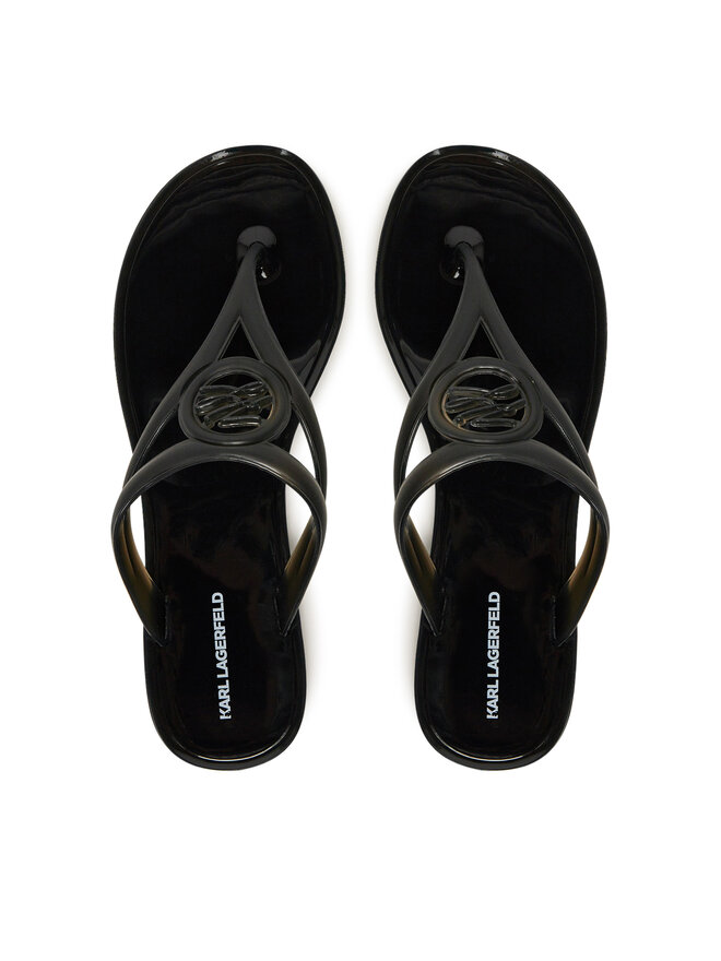 KARL LAGERFELD Σαγιονάρες KARL LAGERFELD Jelly Thong KL80007A Μαύρο