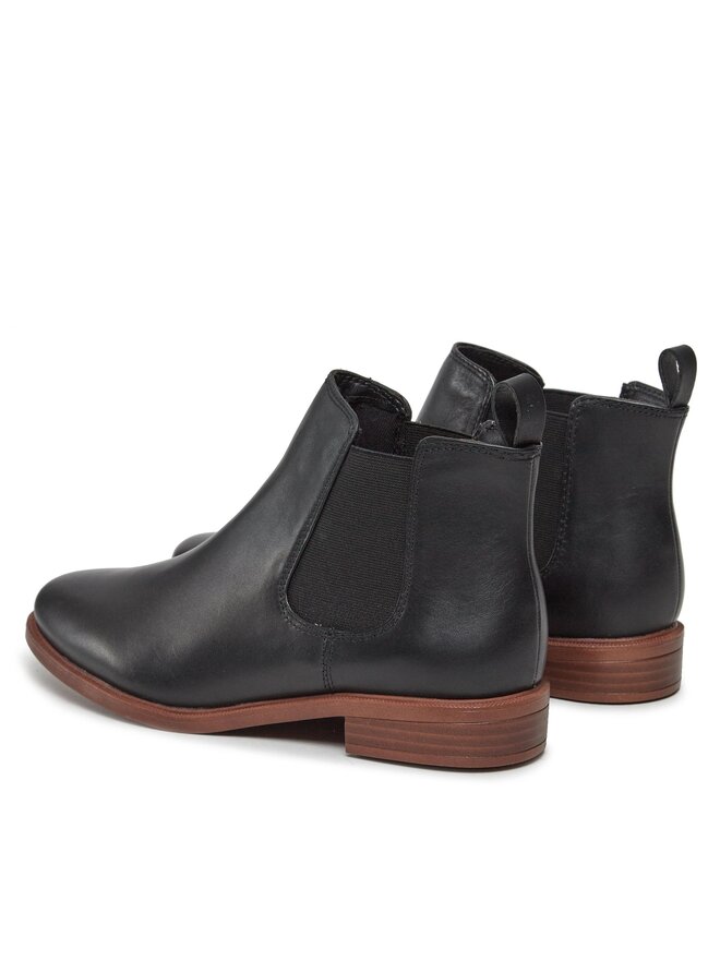 Clarks Челсі Clarks Taylor Shine 261119654 Чорний