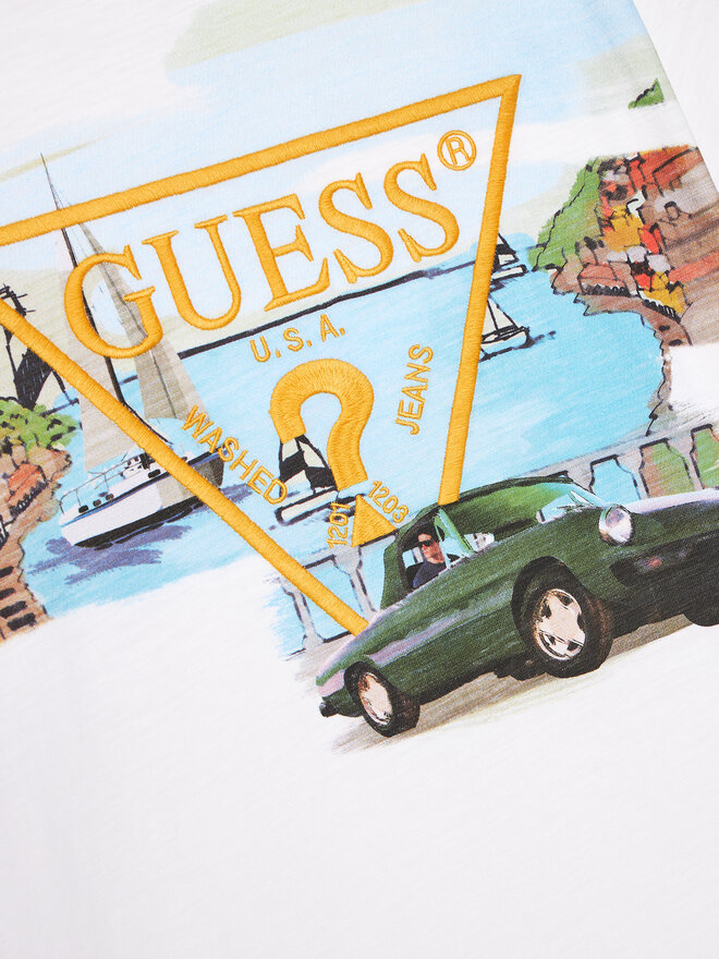 Guess Guess Majica L4GI17 K6XN4 Pisana Regular Fit