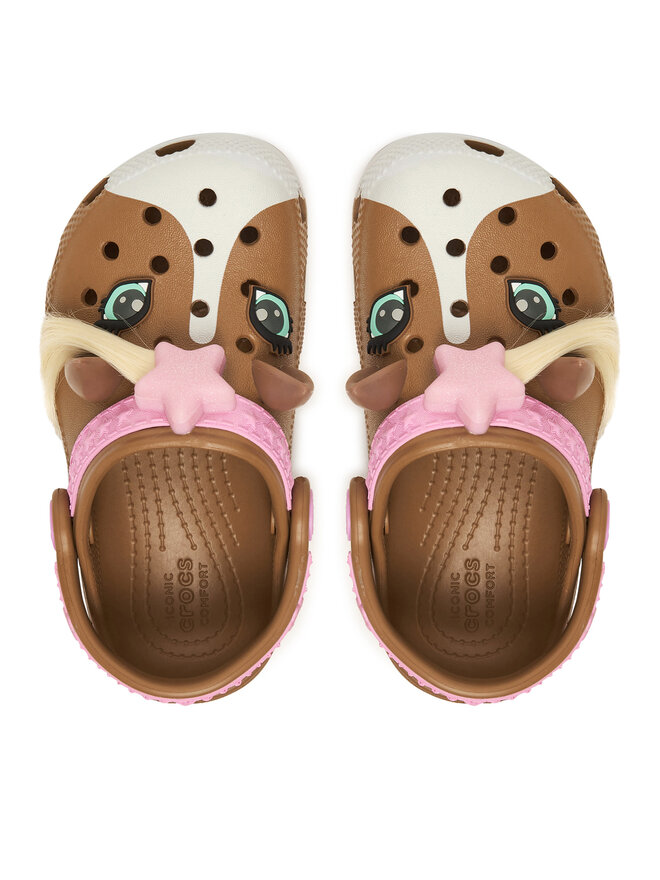 Crocs Шльопанці Crocs Toddler Classic IAM Horse Clog 211371 Коричневий