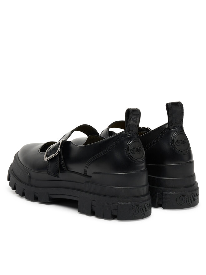 Buffalo Κλειστά παπούτσια Buffalo Aspha Loafer Buckle Os 1620046 Μαύρο