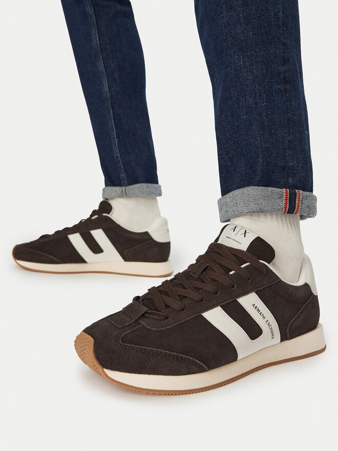 Снікерcи Armani Exchange XM002689 AF17447 M6334 Коричневий