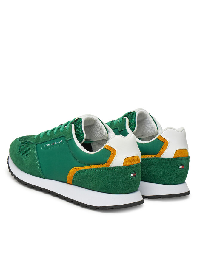Tommy Hilfiger Sneakersy Tommy Hilfiger New Eva Runner Summer Nylon Pop FM0FM05427 Zielony
