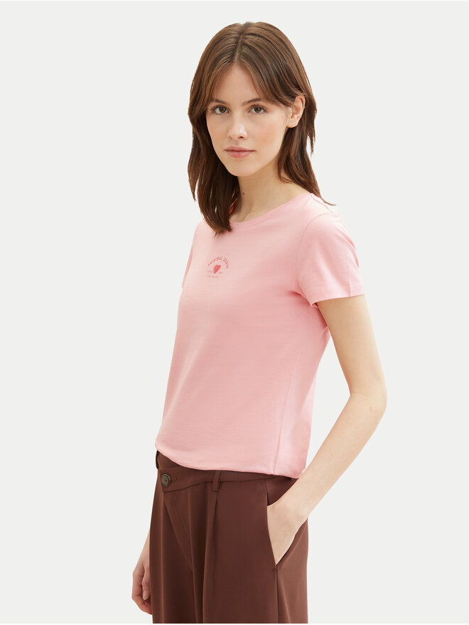 Tom Tailor Denim Tom Tailor Denim Camiseta 1040185 Rosa Regular Fit