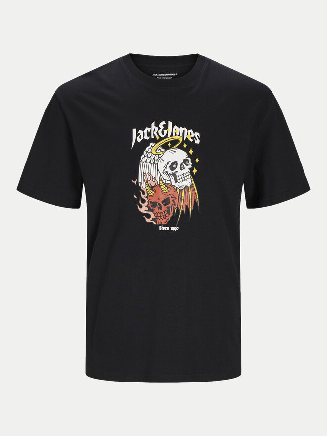 Jack&Jones Jack&Jones T-Shirt Seven Skull 12262491 Μαύρο Regular Fit