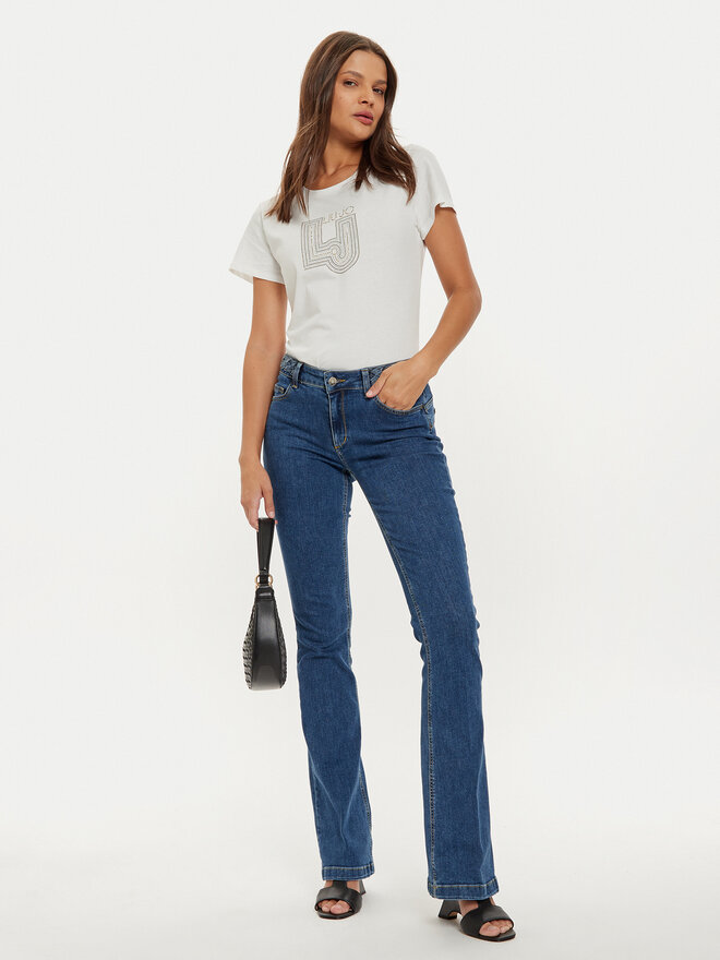 Liu Jo Liu Jo Футболка TF4209 J6040 Білий Regular Fit