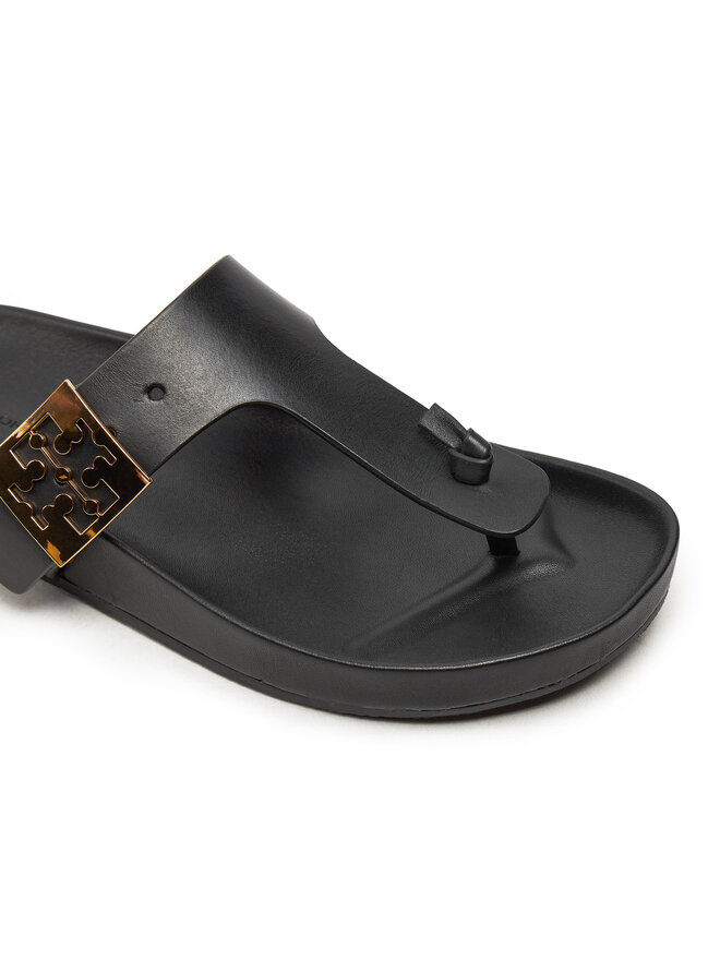 Tory Burch Japonki Tory Burch Mellow Thong Sandal 155190 Czarny