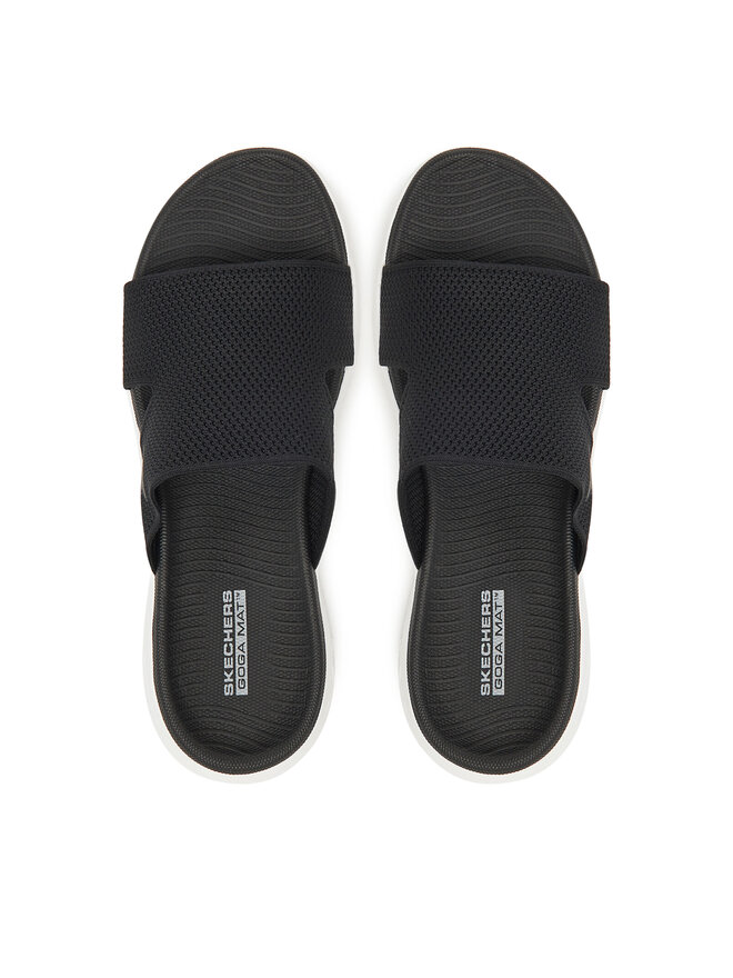 Skechers Παντόφλες Skechers On-The-Go 600-Oceanside 140003/BKW Μαύρο