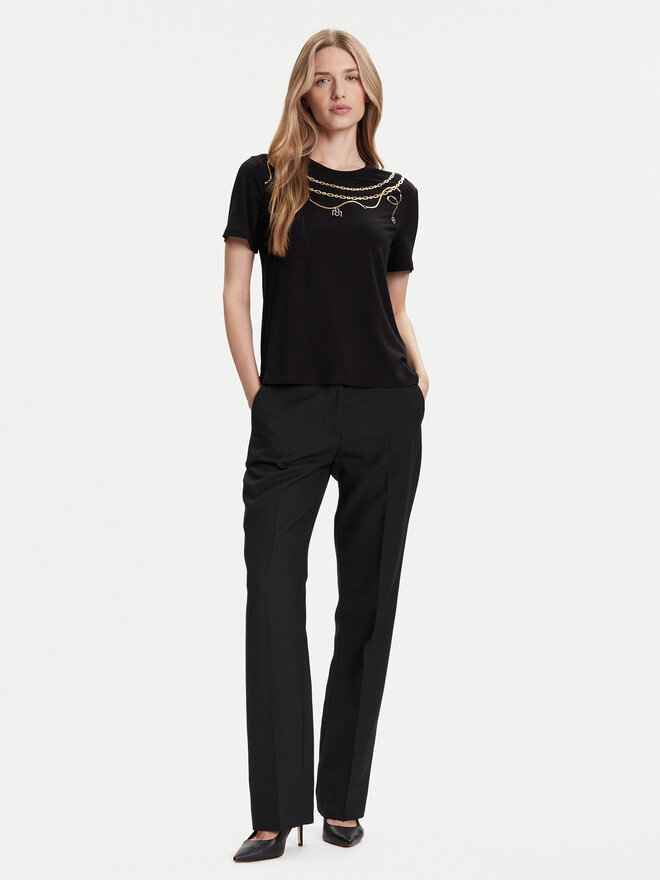 Rinascimento Rinascimento Camiseta CFC0125707003 Negro Regular Fit