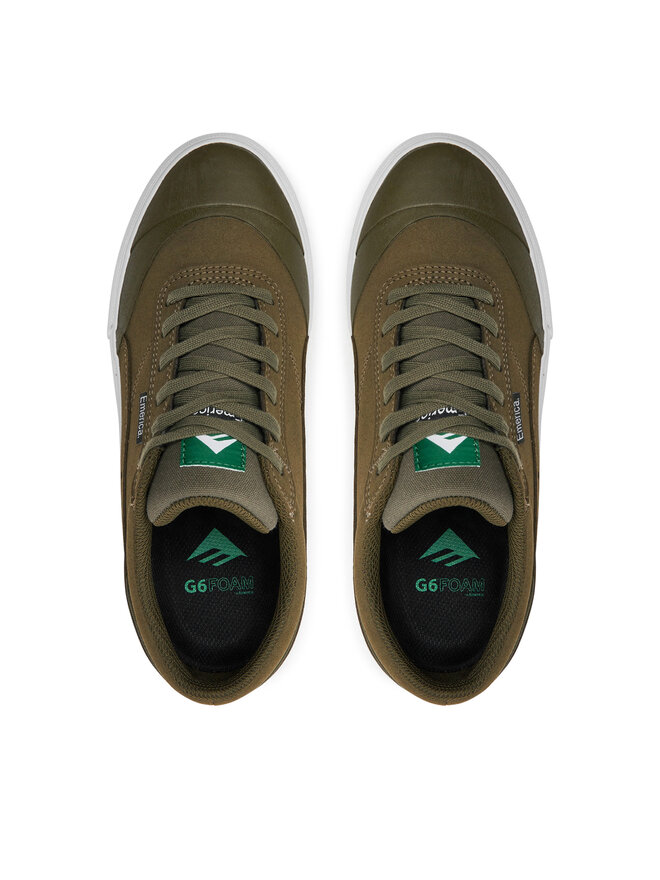 Tennis Emerica Vulcano 6101000147 Kaki chaussures