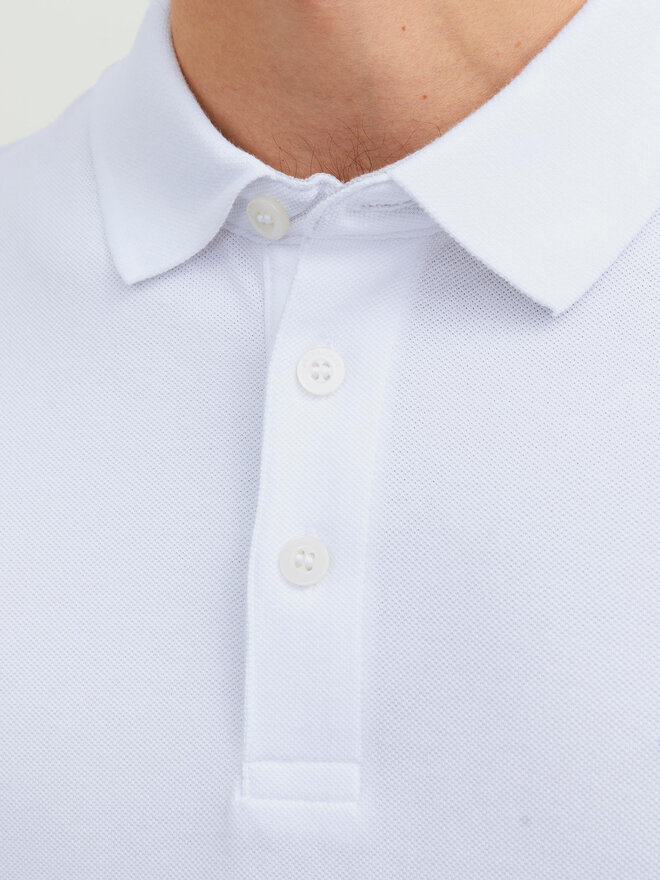 Jack&Jones Jack&Jones Pólóing Paulos 12136668 Fehér Slim Fit