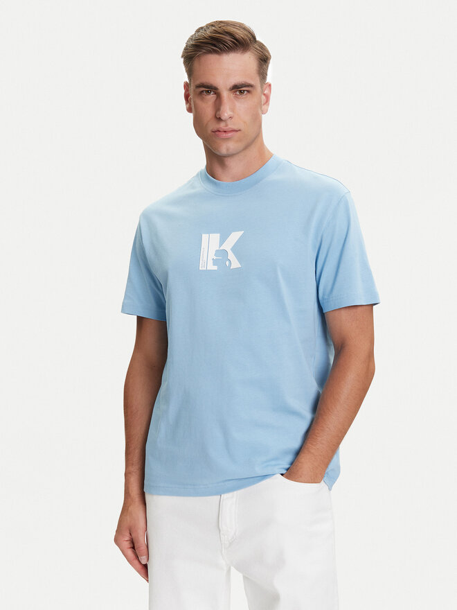 Karl Lagerfeld Jeans Karl Lagerfeld Jeans Camiseta A3M17057 Celeste Regular Fit