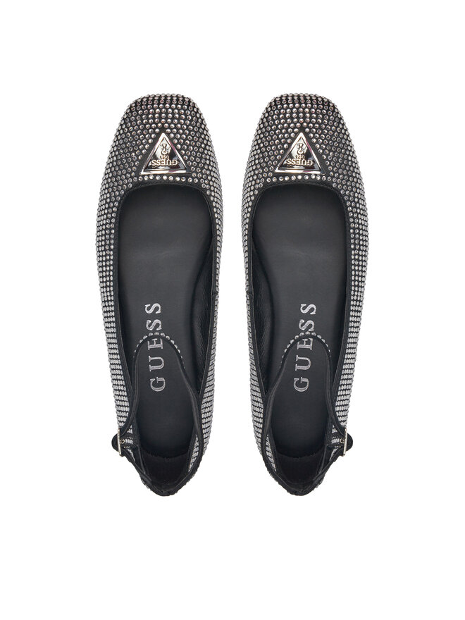Guess Μπαλαρίνες Guess FLPLVS SAT02 Μαύρο