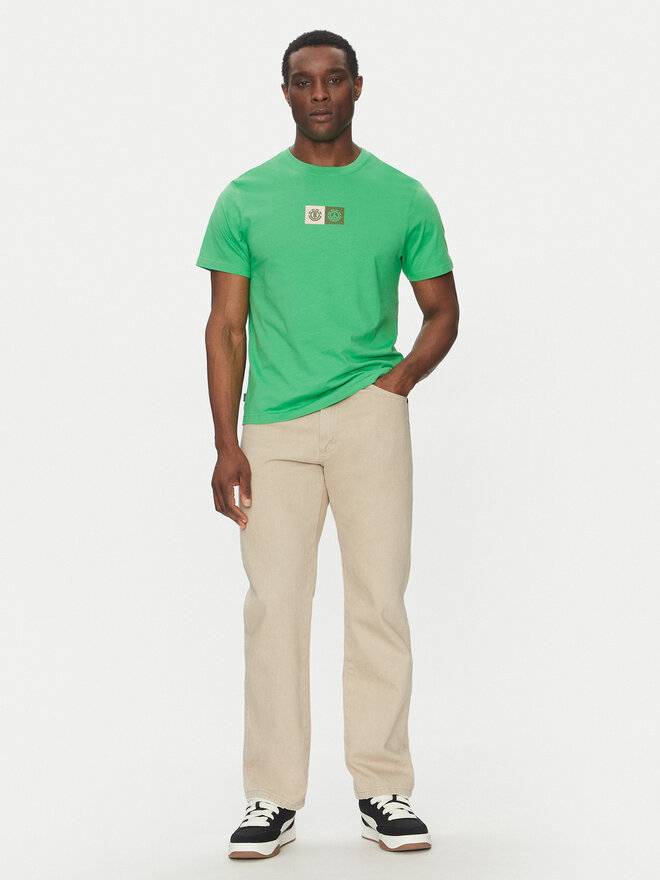 Element Element Camiseta ELYZT00492 Verde Regular Fit