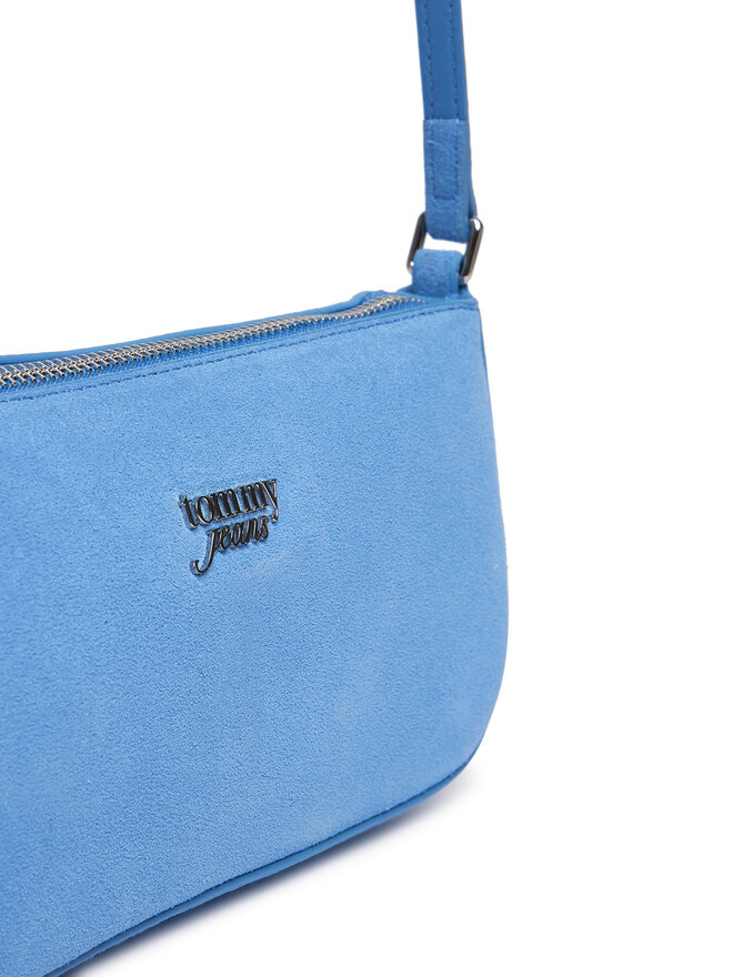 Tommy Jeans Handtasche Tommy Jeans Tjw Must Suede Shoulder Bag AW0AW18454 Blau