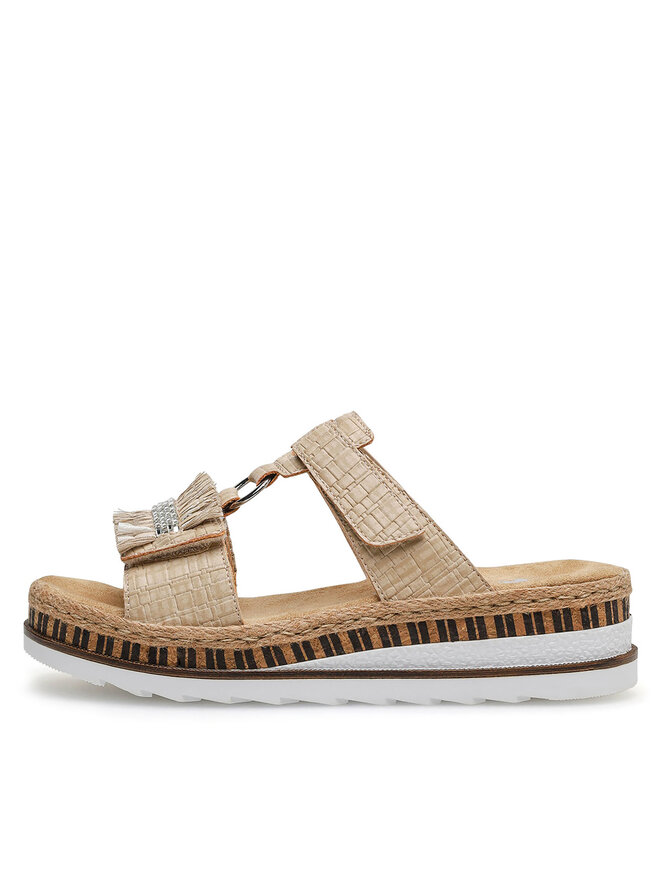 Rieker Pantoletten Rieker V79K8-60 Beige