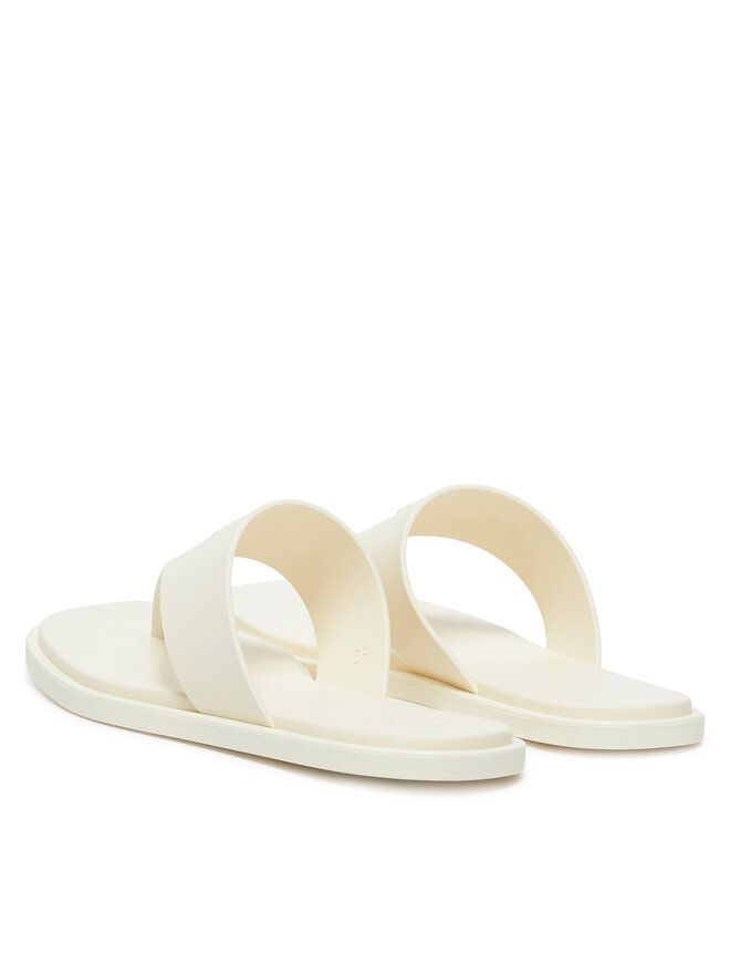 Calvin Klein Čības uz pirksta Calvin Klein Toepost Tpu Slide HW0HW02836 Écru