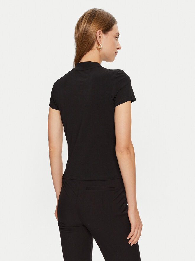 Guess Guess Marškinėliai W4BI26 J1314 Juoda Slim Fit