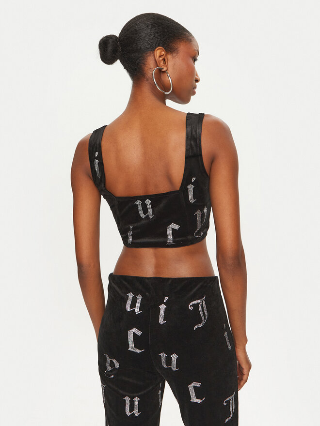 Juicy Couture Juicy Couture Top Cait JCMCS224252 Negro Slim Fit