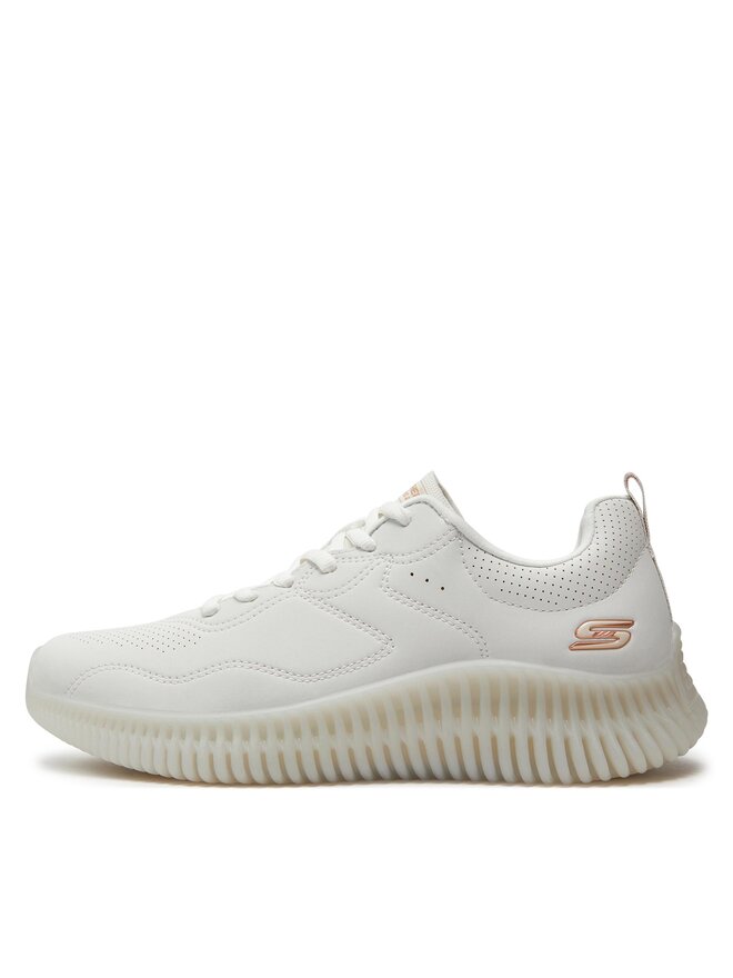 Skechers Sneakersy Skechers Bobs Geo-How Marvelous 117422/OFWT Biały