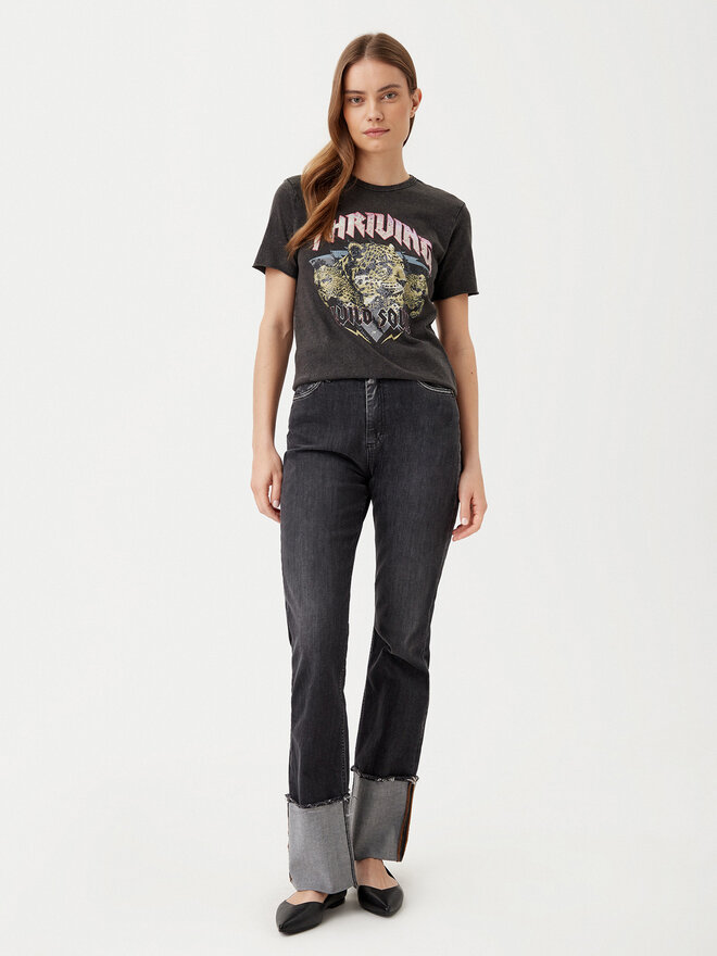 ONLY ONLY Marškinėliai Lucy 15307412 Juoda Regular Fit