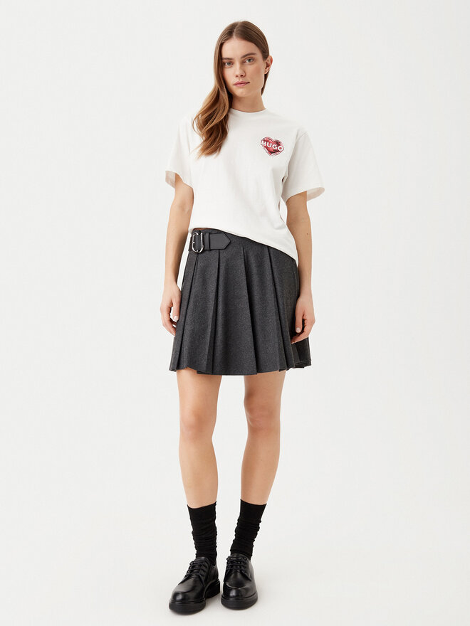 HUGO HUGO T-Shirt Vintage 50534545 Weiß Boxy Fit