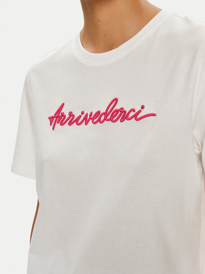 Vila Vila T-Shirt Sybil 14097444 Λευκό Regular Fit