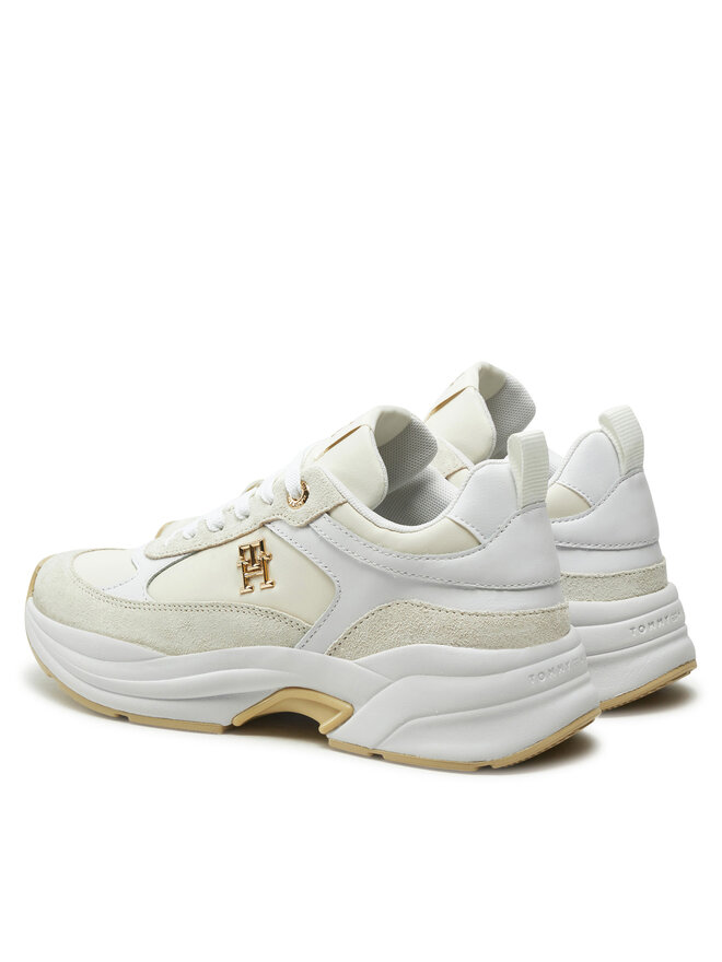 Tommy Hilfiger Sneakersy Tommy Hilfiger Th Chunky Feminine Runner FW0FW08616 Écru