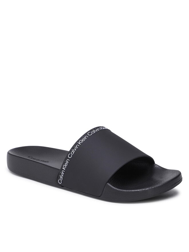 Calvin Klein Šľapky Calvin Klein Pool Slide Rubber HM0HM00981 Čierna