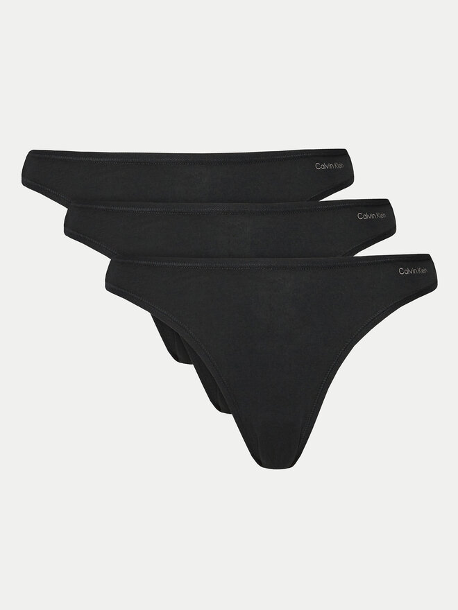 Calvin Klein Underwear Calvin Klein Underwear Σετ 3 τεμάχια στρίνγκ 000QD5217E Μαύρο